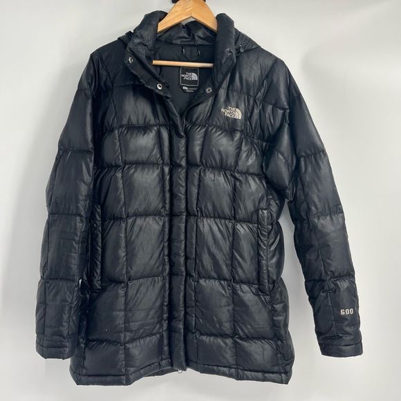 The North Face Jackets & Blazers - The NORTH FACE Puffer Jacket Hooded 600 Full Power Goose Down Black Womens Large